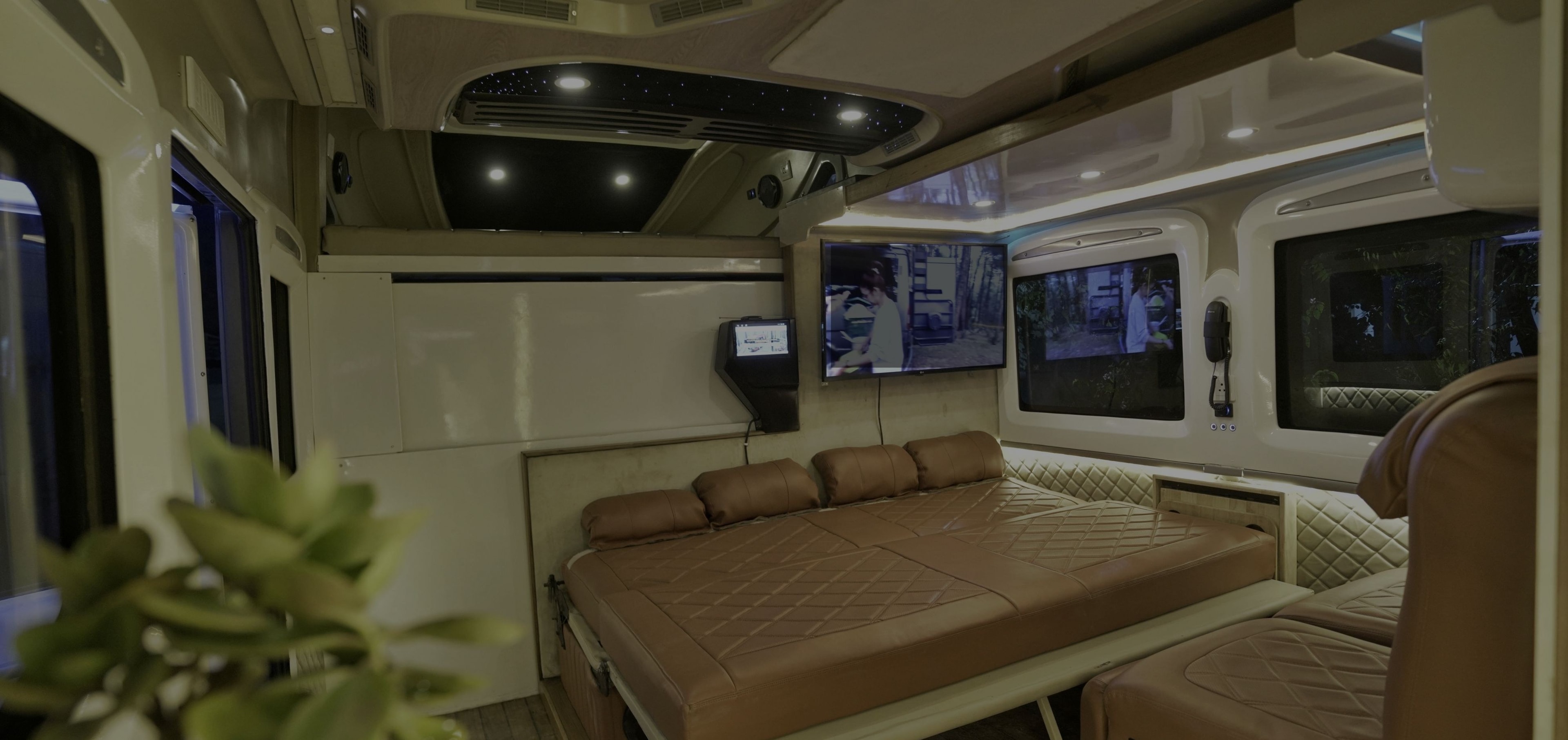 Luxury motorhome interior
