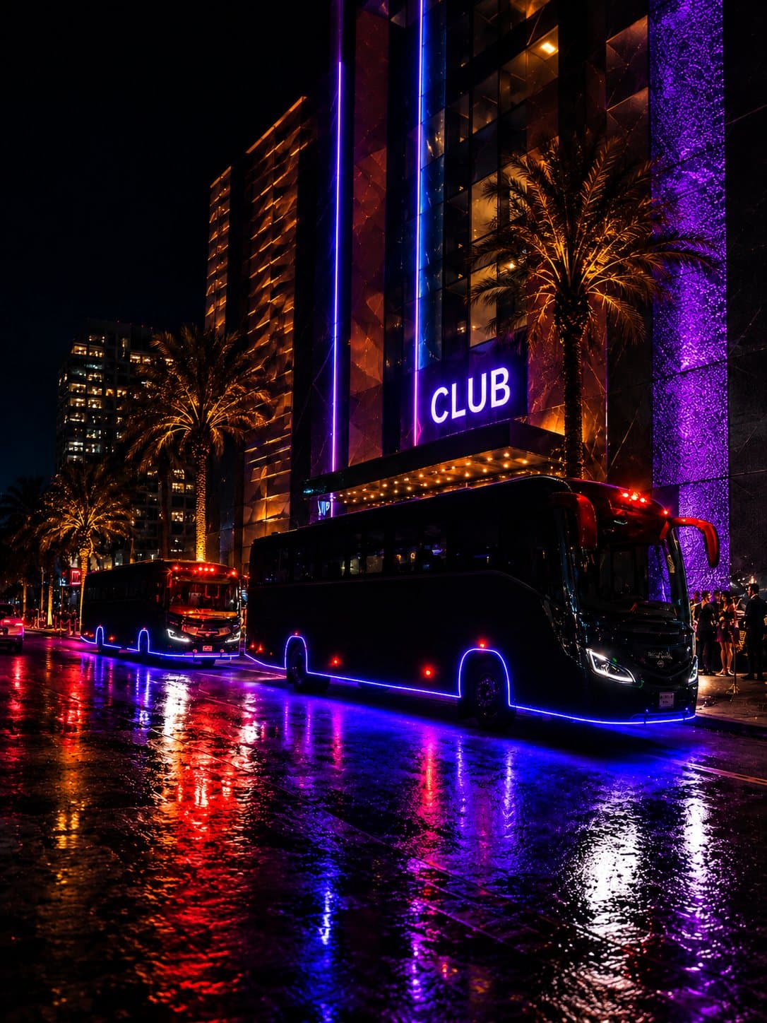 Club on Wheels at night, 2016